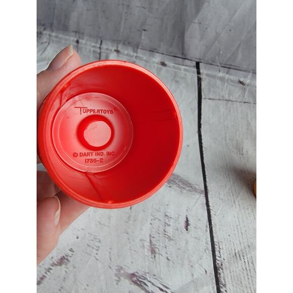 Tupperware Tupper Toys Collectible Figures Boy Girl Red Yellow Vintage - Picture 6 of 6